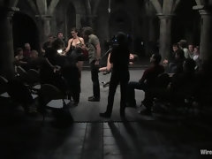 Bondage discipline sadomasochisme, Grote mammen, Blond, Dominatie, Dominante vrouw, Lesbisch, Slaaf, Slet