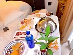 アナル, デカ尻, デカチン, デカパイ, フェラチオ, 茶髪の, ホテル, ハメ撮り