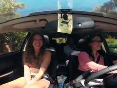 フェラチオ, 茶髪の, 車, 顔射, 彼女, オナニー, ハメ撮り, ヒモパン