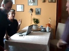 Enthousiasteling, Grote kont, Bruinharig, Lul, Groepseks, Groep, Hd, Huisgemaakt