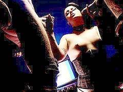 アナル, デカチン, フェラチオ, ダブル開発, 剃毛, タトゥー, 三人, オッパイの