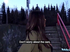 Любители, Минет, Член, Подружка, На природе, От первого лица, На публике, Сиськи