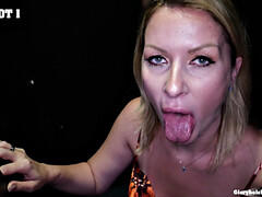 ブロンド, フェラチオ, イく瞬間, イマラチオ, チン, 手コキする, 異人種間, 自然山雀