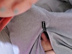 ぽっちゃり, デカチン, 茶髪の, イく瞬間, 足, フェティッシュ, 乳首, ハメ撮り
