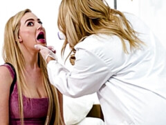 アナル, デカパイ, ブロンド, レズビアン, 剃毛, ガリガリ, ストッキング, オッパイの