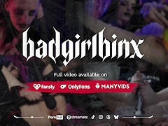 Tied Up Goth Girl Gets Pussy Fingered And Machine Fucked