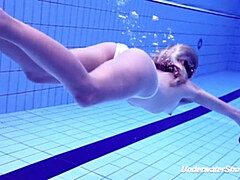 ビキニ, ブロンド, 女, Hd, 公共, 一人, ティーン, 水中