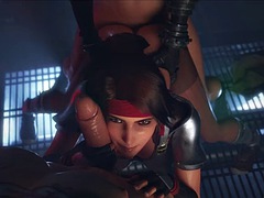 Dreidimensional, In den arsch, Grosser schwanz, Gruppensex, Klaffend, Hardcore, Reiten, Titten