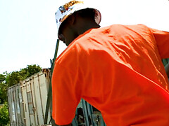 Anal, Negro, Mamada, Ébano, Gay, Al aire libre, Estrella porno, Público