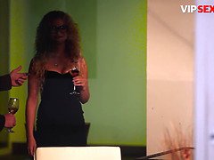 Curly Hair Blonde Angel Diamonds Goes On A Hot Sex Date