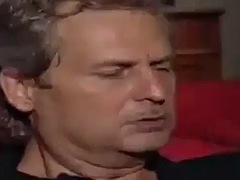 美女, ブロンド, フェラチオ, 赤毛, 三人, オッパイの, ヴィンテージ
