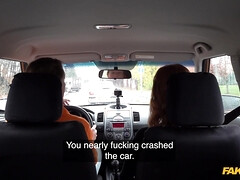 Leie, Grosse titten, Blasen, Auto, Hundestellung, Europäisch, Rotschopf, Rock