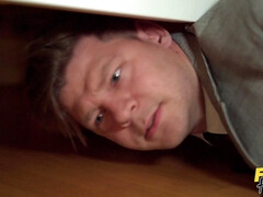 Culo, Dormitorio, Rubia, Mamada, Morena, Polla, Corridas faciales, Trio