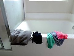 Schönheit, Braunhaarige, Süss, Schwanz, Handjob, Mutti, Stiefmutter, Ablutschen