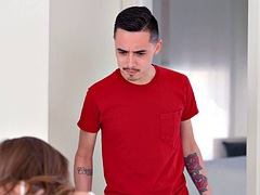 Blond, Pijpbeurt, Sperma, Handbeurt, Ondergoed, Moeder die ik wil neuken, Gezichtspunt, Tatoeage