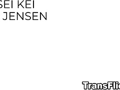 Anal, Asiatique, Sucer une bite, Gorge profonde, Queue, Interracial, Embrassement, Transsexuelle