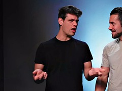 アナル, フェラチオ, イく瞬間, ゲイ, 手コキする, タトゥー