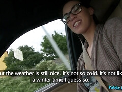 Amateur, Coche, Muñeca, Europeo, Dinero, Al aire libre, Pov, Realidad