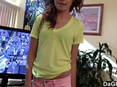 Cul, Brunette brune, Tir de sperme, Doigter, Hard, Pov, Chevaucher, Maigrichonne