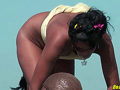 ultra-kinky bodacious tanned Nudist Milfs Beach Voyeur HD SPycam Video