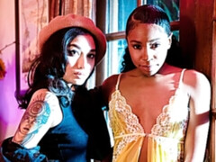 69 negenenzestig, Zwart, Vingeren, Lesbisch, Likken, Masturbatie, Kut duiken, Strippen