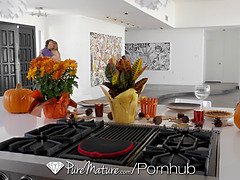 PureMature - Hot and horny house wife Kate Linn fucks her husband's friend