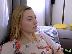 Blond, Sperma shot, Klein, Gezichtspunt, Schreeuwen, Geschoren, Tiener, Tieten likken