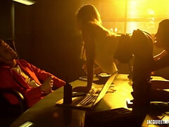 Blondine, Süss, Schwanz, Orgasmus, Dürr, Strümpfe, Flotter dreier, Titten