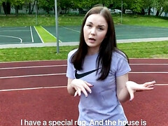 Pretty girl with a hot body getting fucked in cowgirl