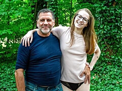 お尻, フェラチオ, バック, 自然山雀, アウトドア, ガリガリ, ティーン, オッパイの