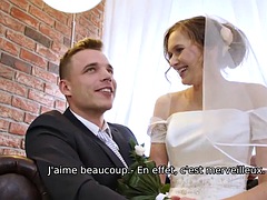 Blasen, Braut, Gehörnter ehemann, Lecken, Lingerie, Realität, Jungendliche (18+), Titten