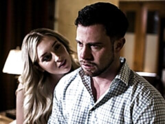 Blondine, Blasen, Hundestellung, Natürlichen titten, Büro, Dürr, Jungendliche (18+), Titten