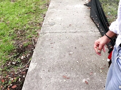 Arsch, Tussi, Pummelig, Brille, Im freien, Pov, Öffentlich, Muschi