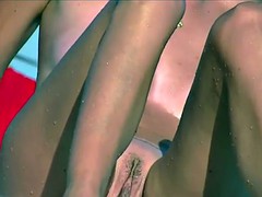 ビーチ, 捕まる, ゲイ, のぞき