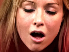 Grote mammen, Pijpbeurt, Hondjeshouding, Sperma in gezicht, Hd, Likken, Kut duiken, Roodharige vrouw