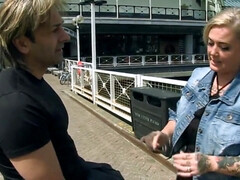 Kont, Grote kont, Blond, Sperma shot, Hondjeshouding, Dik, Hardcore, Buiten