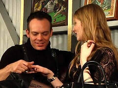 Bondage discipline sadomasochisme, Blond, Pijpbeurt, Diep in de keel, Tepels, Orgasme, Tatoeage, Tieten likken