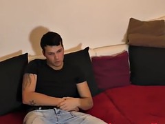 素人, ヨーロピアン, 手コキする, オナニー, 三人