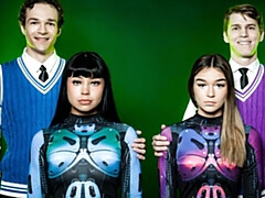 18, デカ尻, デカチン, デカパイ, フェラチオ, バック, フォアサム, ガリガリ