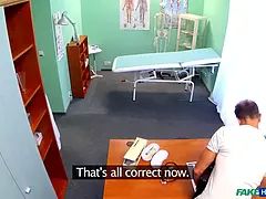 Doctor creampies a hot blonda cougar in his surgery - faux hospital