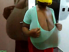 Watch this Massive Ebony Goddess Get Her Big Tits Stretched & Pounded by a Big Dick