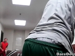 Rubia, Morena, Juegos, Pequeña, Perforación, Flaco