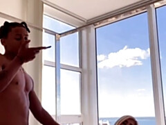 Alluring PAWG interracial horny porn clip