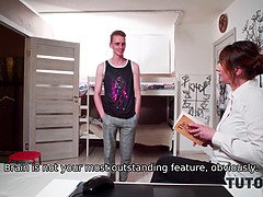 Blasen, Geile alte tussi, Schwanz, Hd, Reif, Milf, Spion, Ablutschen