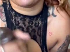 素人, デカチン, 黒人, フェラチオ, 黒人, 異人種間, 公共, ティーン