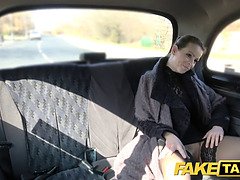 Caroline Adrolino, the blonde Czech pornstar, craves a hard dick in public taxi