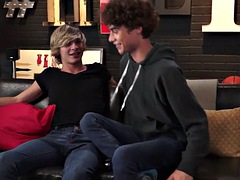 brunette gay anal sex with cumshot