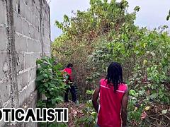 Amateur, Arabe, Negro, Mamada, Linda, Ébano, Masturbación, Al aire libre