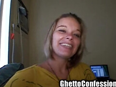 Happy Cute Blonde Babe Gets Bug Bitten Hard in Ghetto Street Interview - Amateur POV HD
