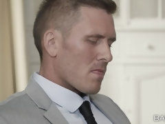 Cul, Nana, Blonde, Queue, Européenne, Bureau, Cheveux courts, Tatouage